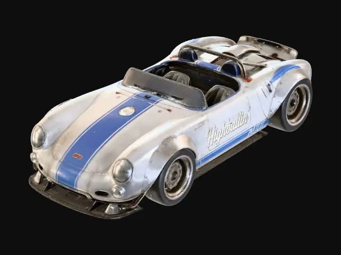 3D model for 1956 Porsche 550 Spyder Restomod