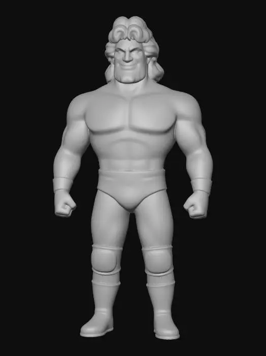 3D model for Wrestling Champion Doll