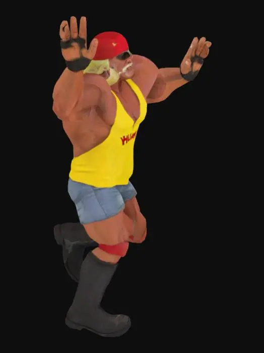 3D model for Hulk Hogan in t-pose