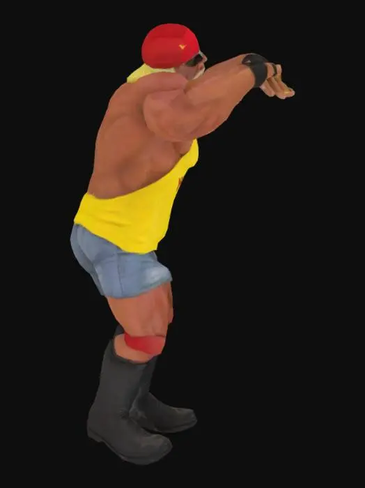 3D model for Hulk Hogan in t-pose