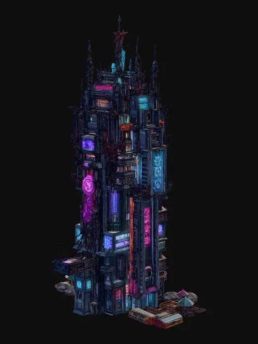 3D model for Scifi building