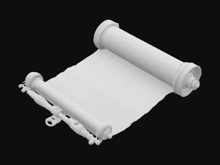 3D model for Elegant Royal Scroll