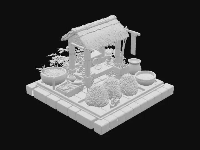 3D model for Onigiri Picnic