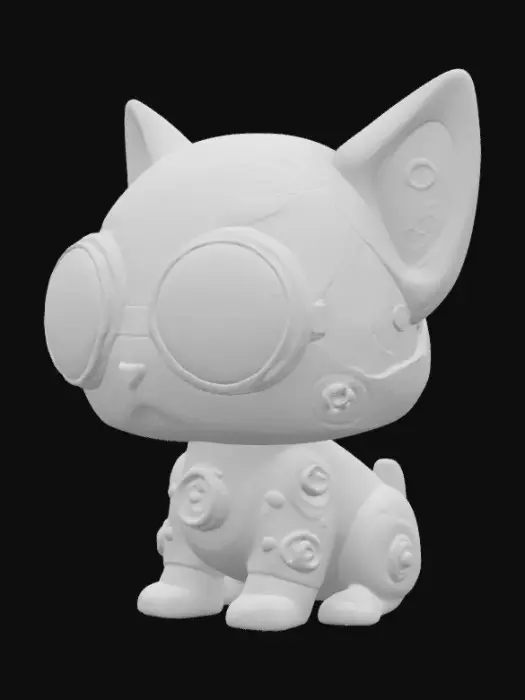 3D model for Clockwork Cat