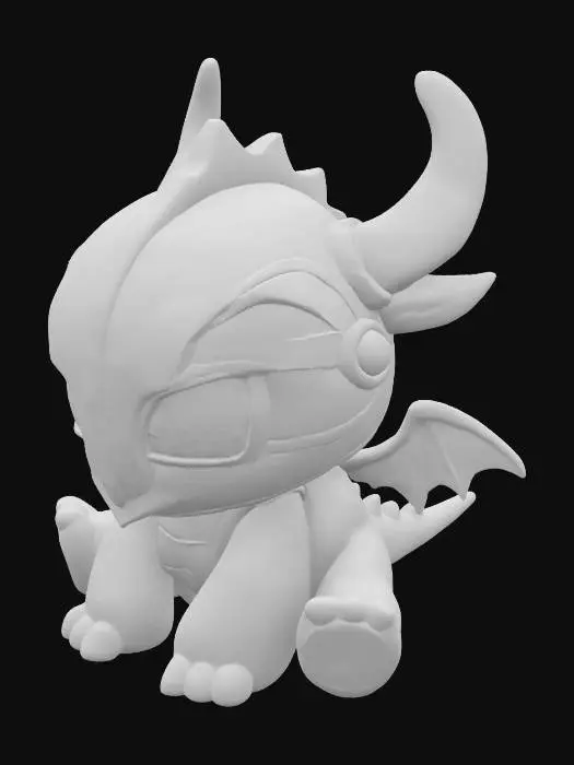 3D model for Kintsugi Dragon