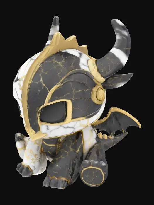 3D model for Kintsugi Dragon