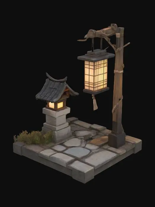 3D model for Autumn Lamplight