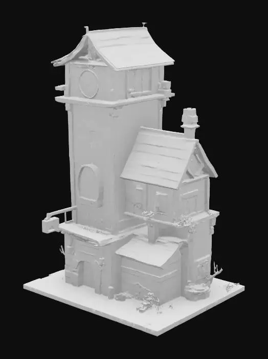 3D model for Old Town Clock Tower