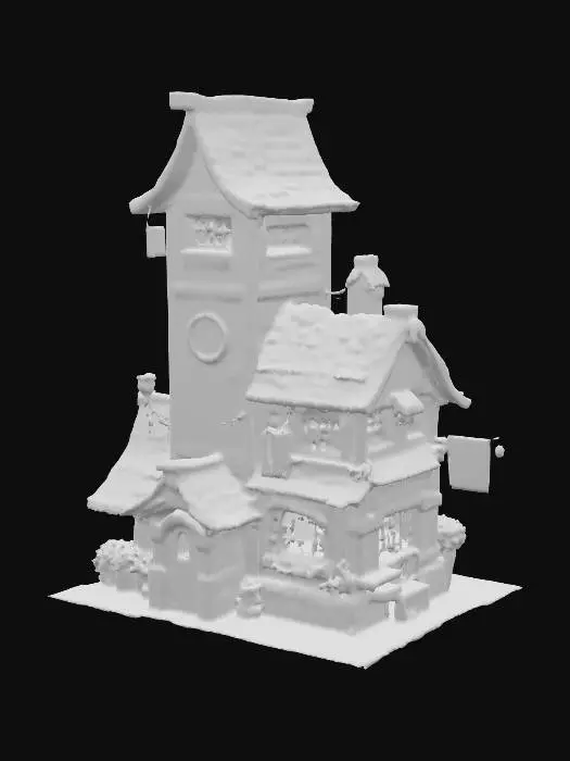 3D model for Clocktower Cottage
