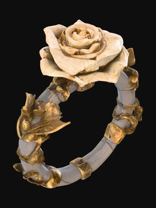 3D model for Wild Rose Ring