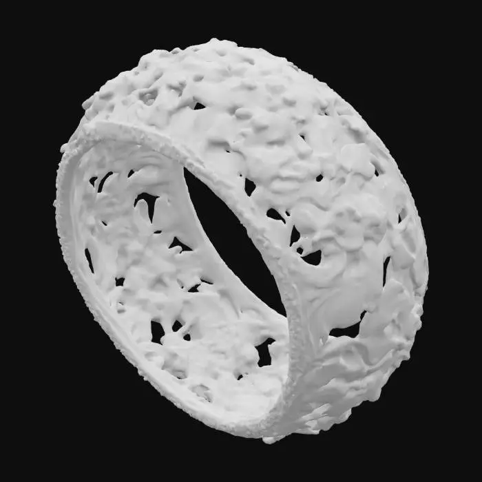 3D model for Golden Blossom Ring