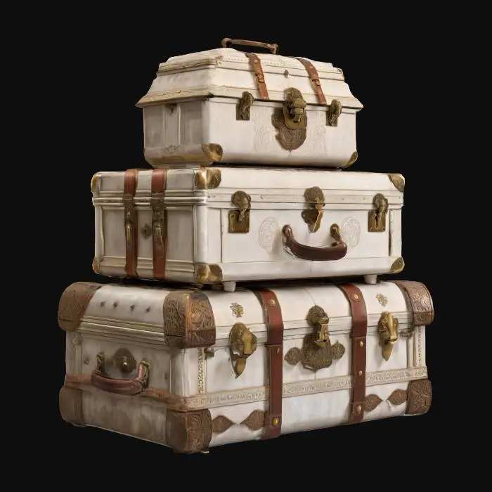 3D model for Elegant Travel Trunks