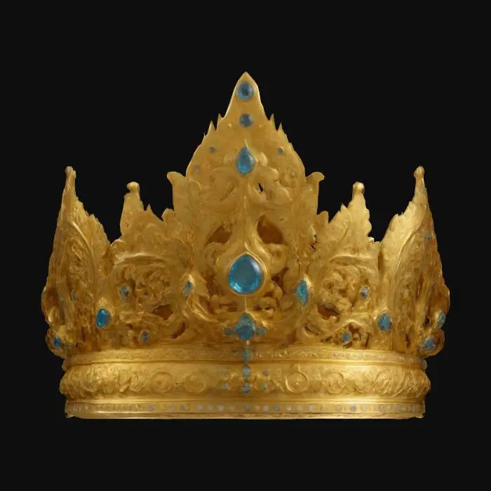 3D model for Solid Gold Crown