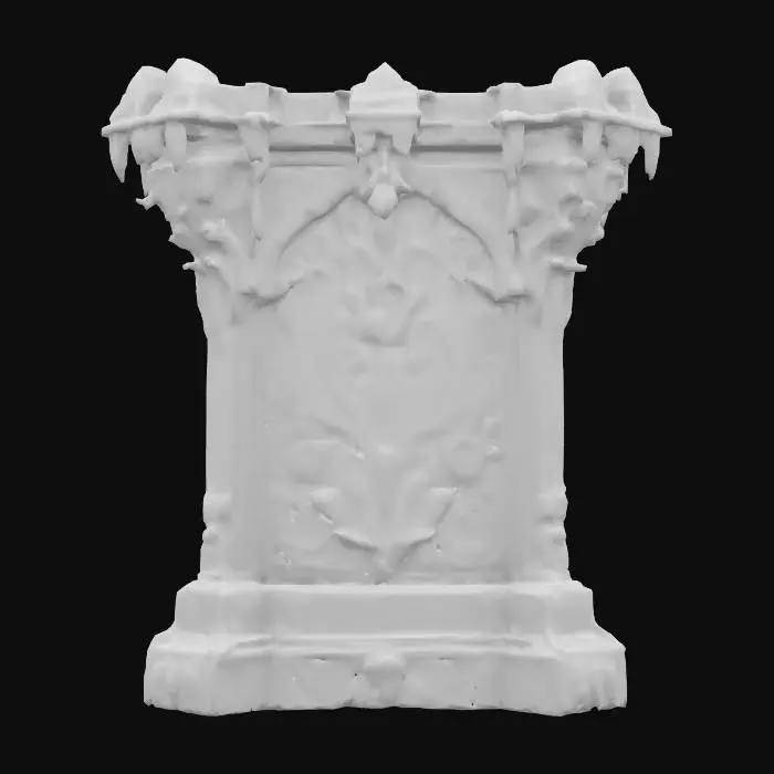 3D model for Large Ornate Wall Section