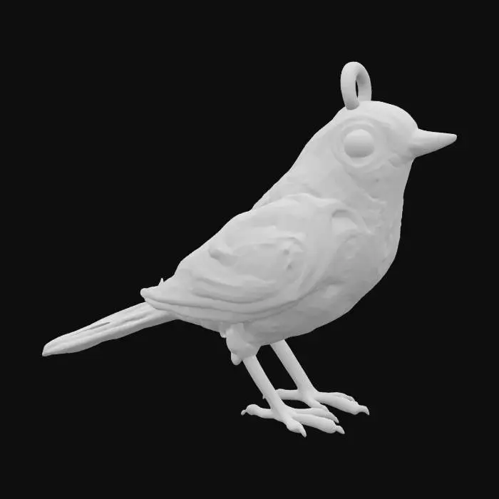 3D model for Golden Songbird Pendant