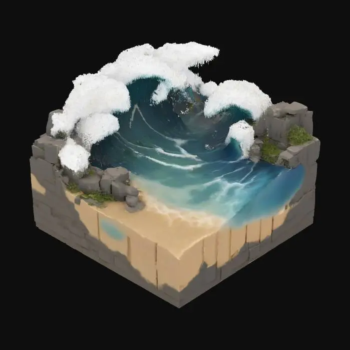 3D model for Tidal Waves, #ocean#