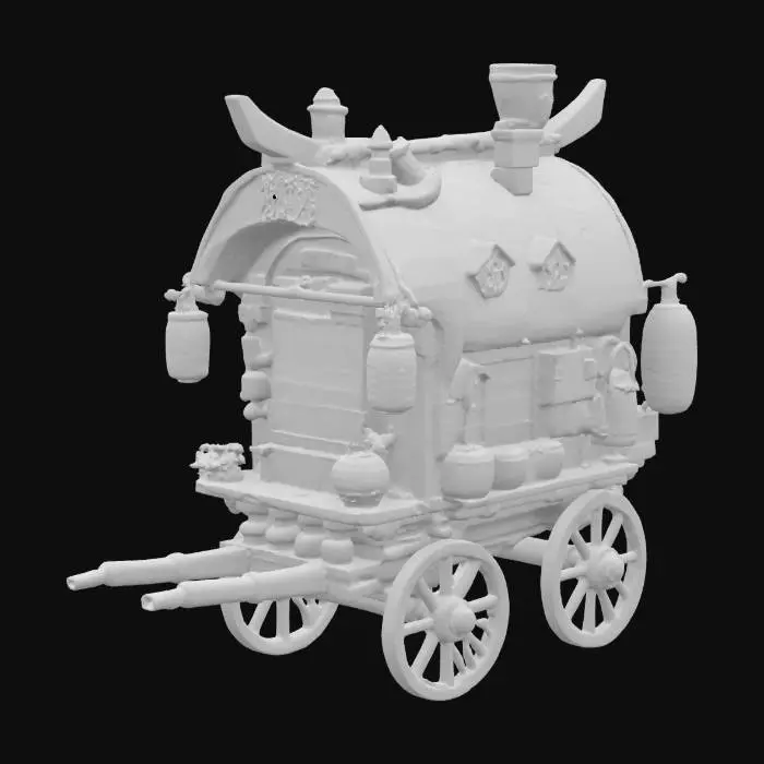 3D model for Ye Olde Wagon
