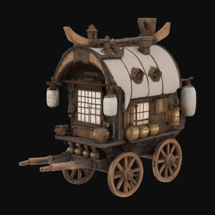 3D model for Ye Olde Wagon