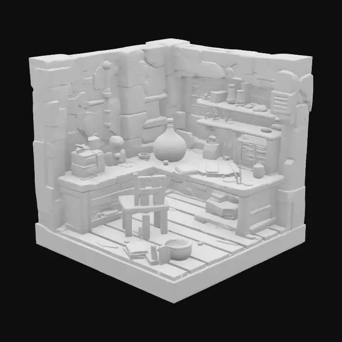 3D model for Alchemist's Atelier