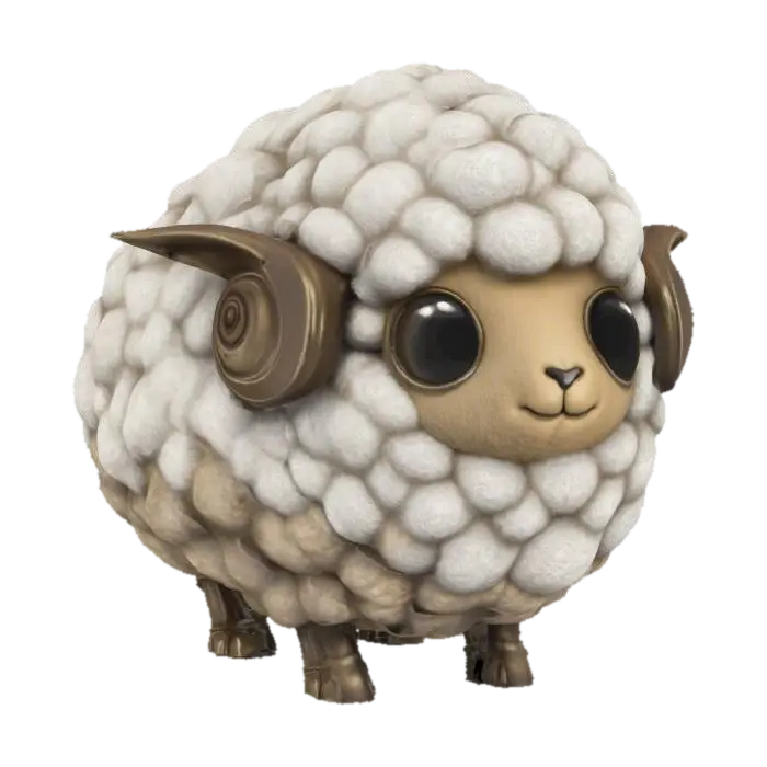 Modello 3D Aiko's Sheep - Cute, generato dall’IA