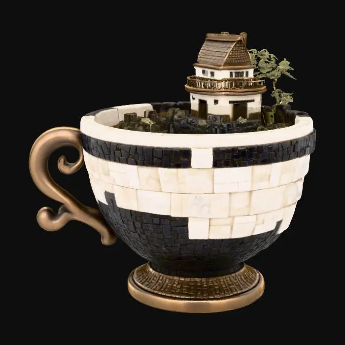 3D model for Miniature Fortress Tea Cup