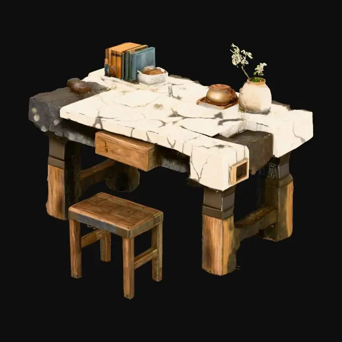 3D model for Study Desk