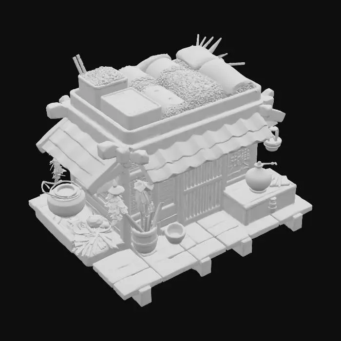 3D model for Sushi Bento Hut, #food#