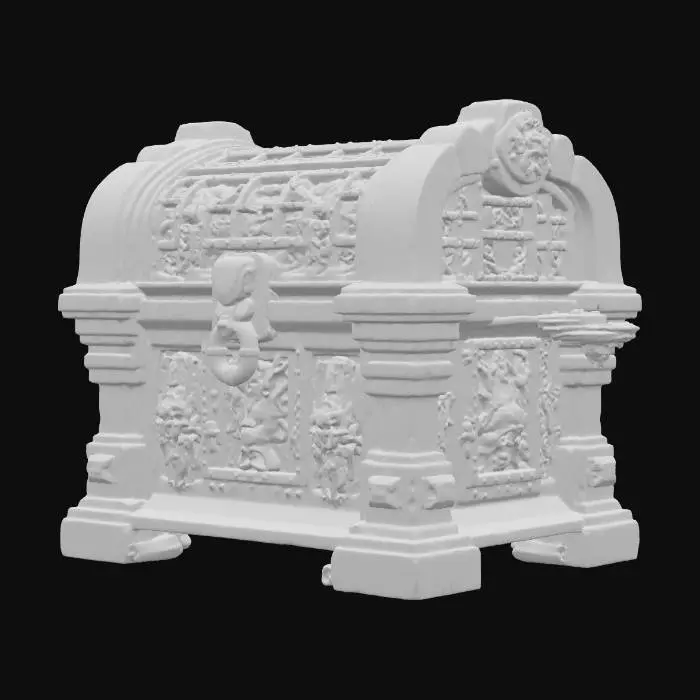 3D model for Ornate Marble Chest