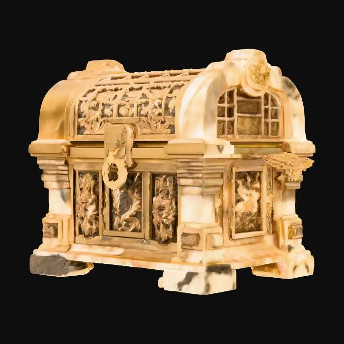 3D model for Ornate Marble Chest