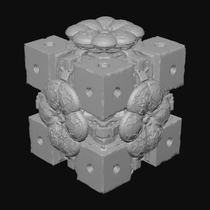 3D model for Companion Cube Blossom