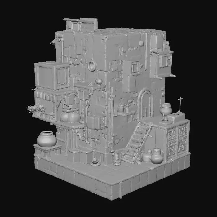 3D model for Rustic Dwelling Model