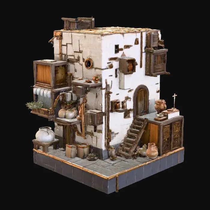 3D model for Rustic Dwelling Model