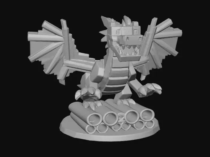 3D model for dragon cannelloni brainrot