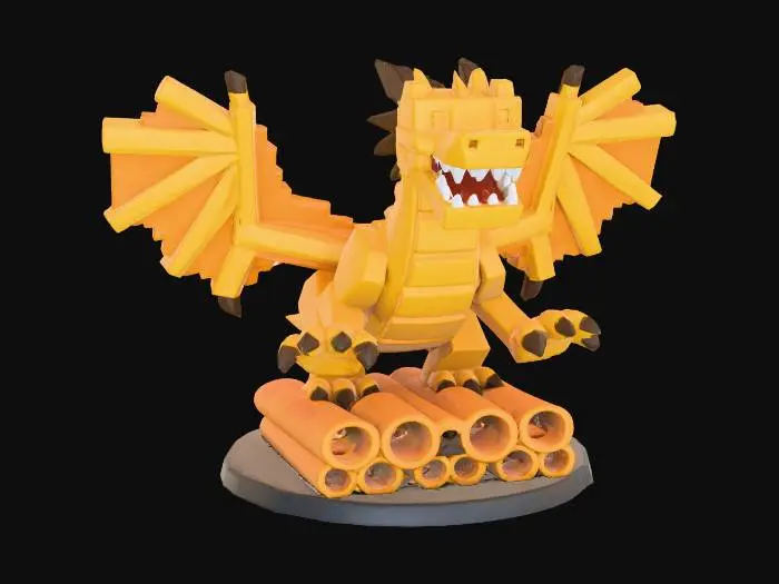 3D model for dragon cannelloni brainrot