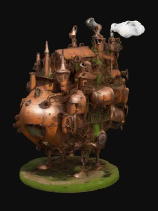 3D model for Steampunk Castle Creature