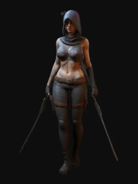 3D model for Assassin in Pink