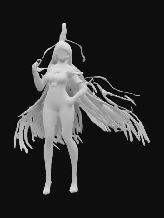 3D model for Bayonetta Character Art