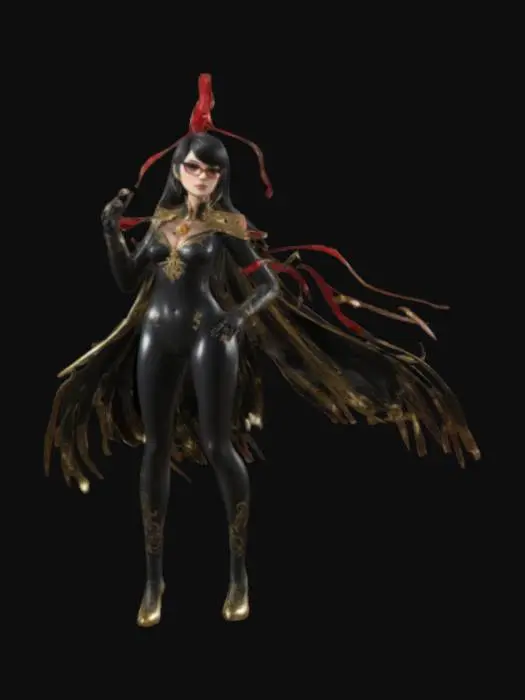 3D model for Bayonetta Character Art