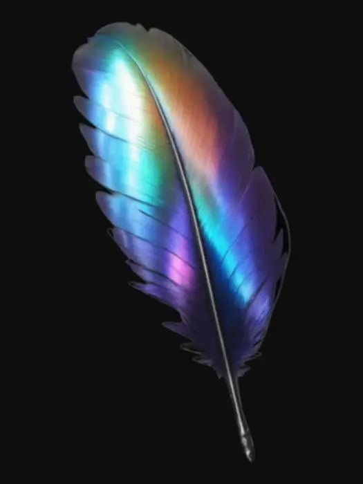 3D model for Iridescent Feather