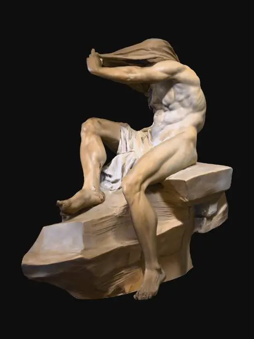 3D model for Veiled Figure on Rock