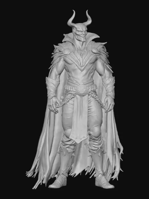 3D model for Hand-painted, inked, stylized, Saints' Row, intelligent villain, Shepard companion, bold, clean, game-ready, pack leader, immense power, corrupt, #villain#