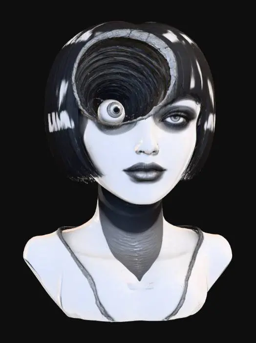 3D model for Spiral Vision #halloween# #Ito#