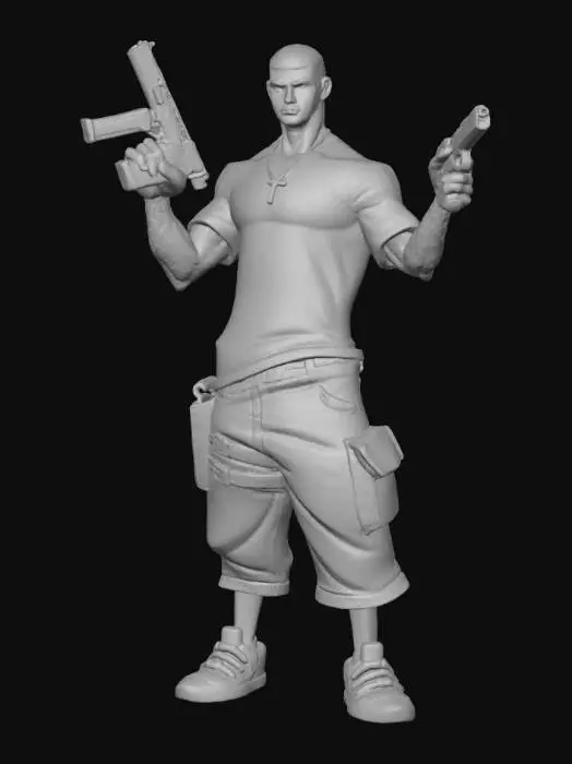 3D model for Tito "The Bullet" Sanchez