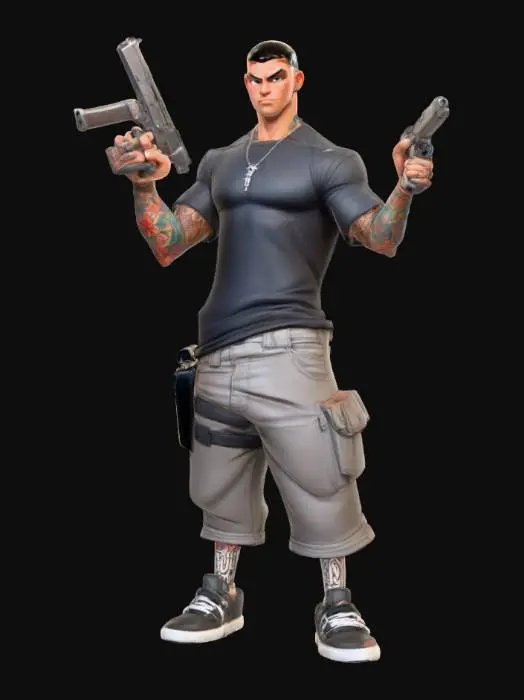 3D model for Tito "The Bullet" Sanchez