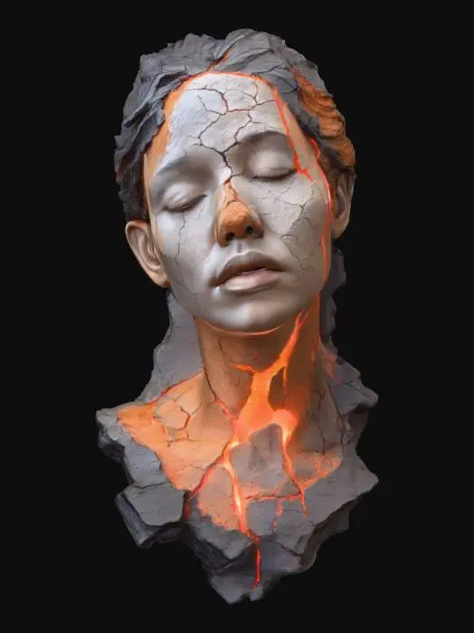 3D model for Eruption of Serenity #surreal#