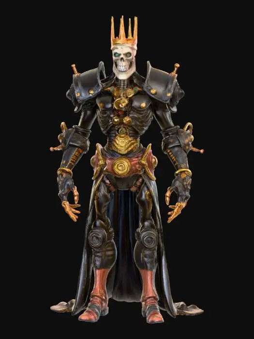 3D model for Hand-painted, steampunk style, boss, villain, detail, vibrant colors, stylized, armed & dangerous, #villain#