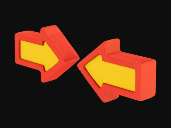 3D model for Opposing Arrows