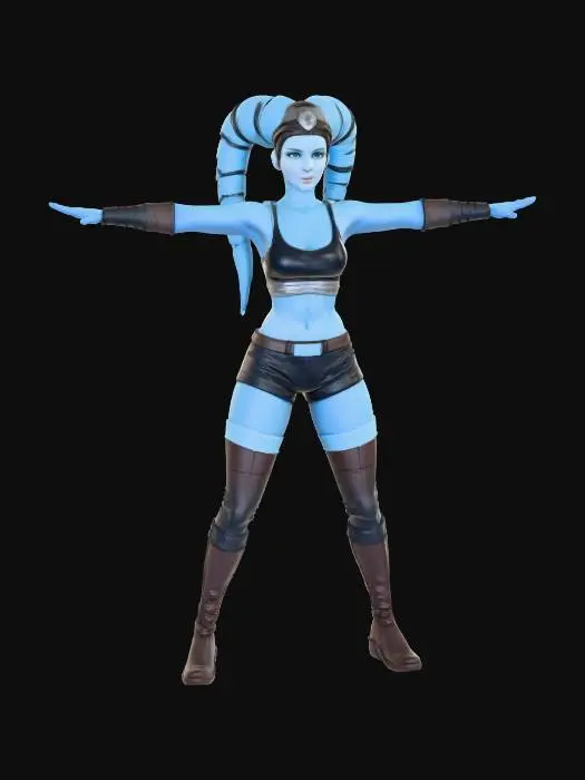 3D model for Space Warrior Twi'lek