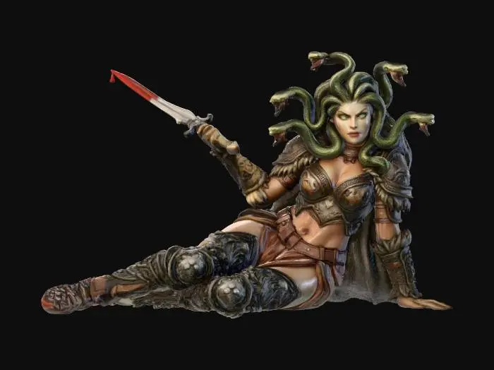 3D model for Gorgon Warrior