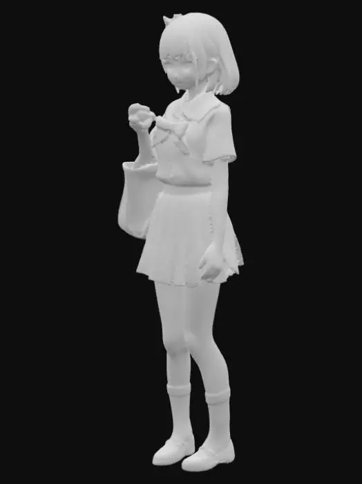 3D model for Create an Anime school girl  